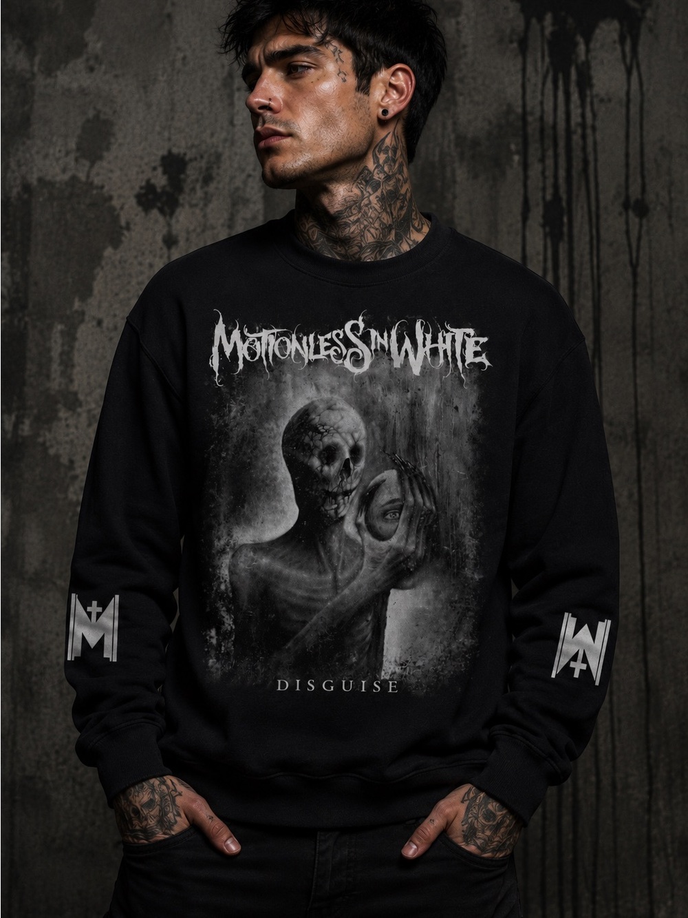 Motionless in White. Infamous. Gildan. Sweatshirt Long Sleeve!!!